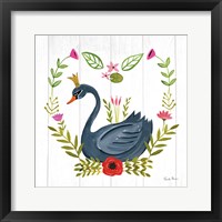 Framed Swan Love II