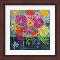 Framed 'Folk Floral I' border=