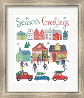 Framed 'Holiday Festivities I' border=