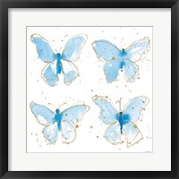 Framed Gilded Butterflies