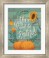 Framed 'Harvest Delight I' border=