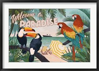 Framed Welcome to Paradise I