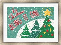 Framed Retro Christmas IV Bright