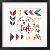 Lost in Words V Framed Print