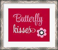 Framed 'Butterfly Kisses' border=