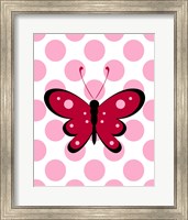 Framed 'Butterfly Polka Dots' border=