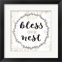 Framed Bless Our Nest