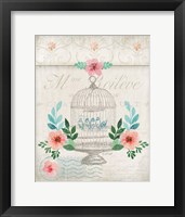 Framed French Spring Birdcage