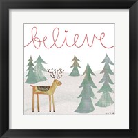 Framed Believe Reindeer