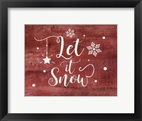 Framed Let It Snow