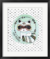 Framed Curious Raccoon