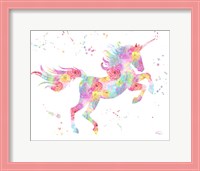 Framed Unicorn White