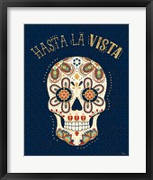 Framed 'La Vida Loca V Blue' border=