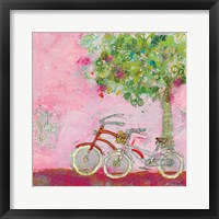 Framed Pink Bicycles