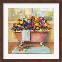 Framed Bathtub Bouquet II