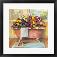 Framed Bathtub Bouquet II