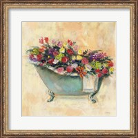 Framed Bathtub Bouquet I