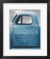 Framed Lets Go for a Ride II Vintage Blue