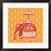 Framed Jeweled Elephant II