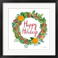 Framed Holiday Wreath II