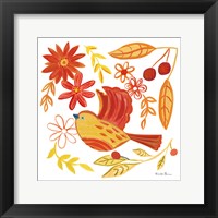 Orange Bird IV Framed Print