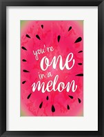 Framed Watermelon I