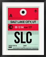 Framed SLC Salt Lake City Luggage Tag I