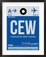 Framed CEW Charleston Luggage Tag I
