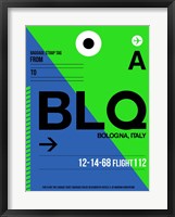 Framed BLQ Bologna Luggage Tag II