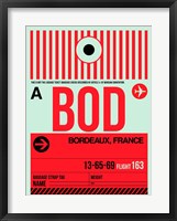 Framed BOD Bordeaux Luggage Tag I