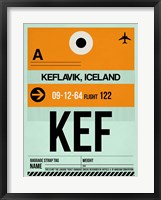 Framed KEF Keflavik Luggage Tag II