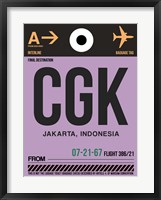 Framed CGK Jakarta Luggage Tag I