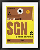 Framed SGN Ho Chi Minh City Luggage Tag I