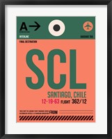 Framed SCL Santiago Luggage Tag I