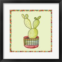 Rainbow Cactus IV Framed Print