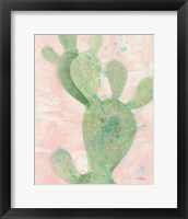 Framed 'Cactus Panel II' border=