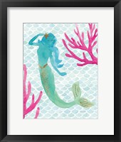 Framed Mermaid Friends II