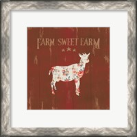 Framed 'Farm Patchwork XI' border=