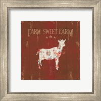 Framed 'Farm Patchwork XI' border=