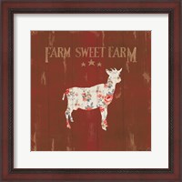 Framed 'Farm Patchwork XI' border=