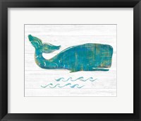 On the Waves I Light Plank Framed Print