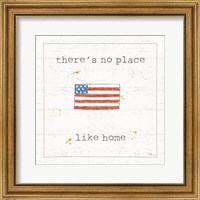 Framed 'USA Cuties I Shiplap' border=