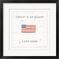 Framed 'USA Cuties I Shiplap' border=