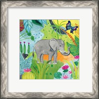 Framed 'Big Jungle I' border=