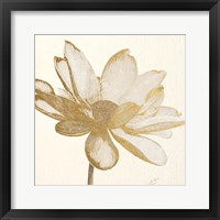 Vintage Lotus Cream I Framed Print