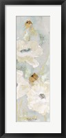 Poppies in the Wind Cream Panel II Framed Print