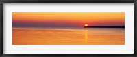 Framed Sunset over Lake Superior, Wisconsin
