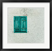 Framed Green Window with Closed Shutter, Baden-Wurttemberg, Germany