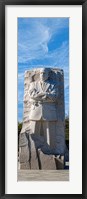 Framed Martin Luther King Jr. Memorial at West Potomac Park, Washington DC
