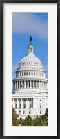 Framed Low Angle View of Capitol Building, Washington DC